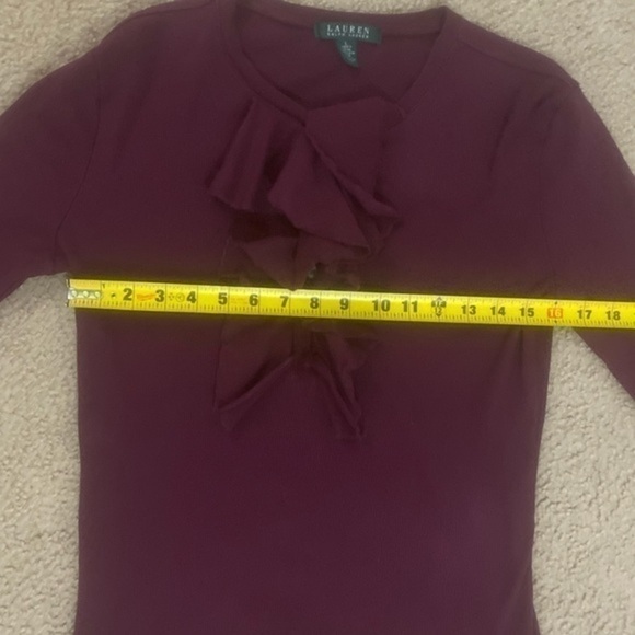 Lauren Ralph Lauren Women’s Large Ruffle Shirt - Picture 8 of 9